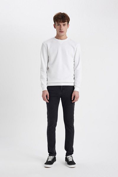 DeFacto Super Skinny Fit Στενή Εφαρμογή Κανονική μέση Πολύ στενό τζιν παντελόνι B2908ax23au