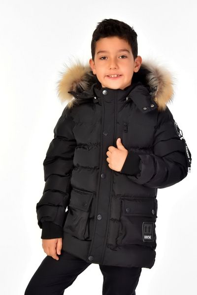 Benittokids Boy's Natural Fur Coat 51254