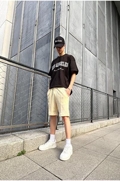 serline Βασικό σορτς σε μπεζ χρώμα