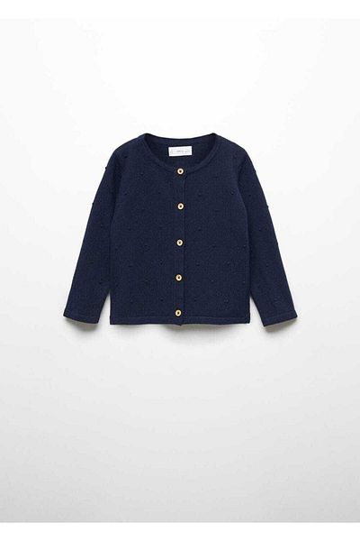 MANGO Kids Dark Blue Cardigan for Kids