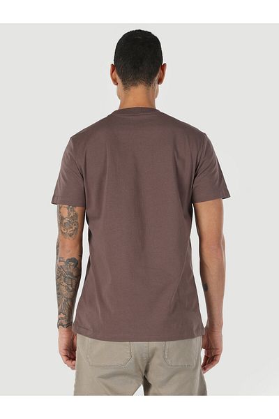 Colin's Men's Short Sleeve T-Shirt - Crew Neck, Printed, Brown, Regular Fit Cl 1061813