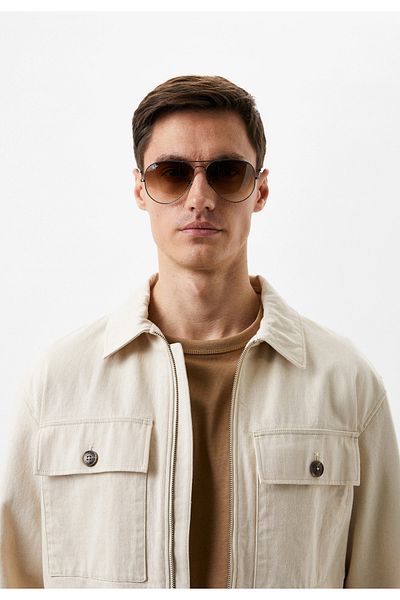 Ray-Ban Purple Optical Rb3025 Aviator 004/51 (55 Small Size) Brown Gradient Drop Unisex