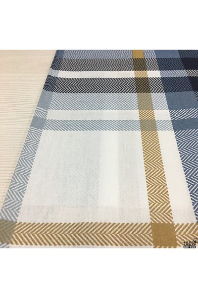 Renk Tekstil Φυσικό ύφασμα ποπλίνας 100% βαμβακερό με καρό σχέδιο