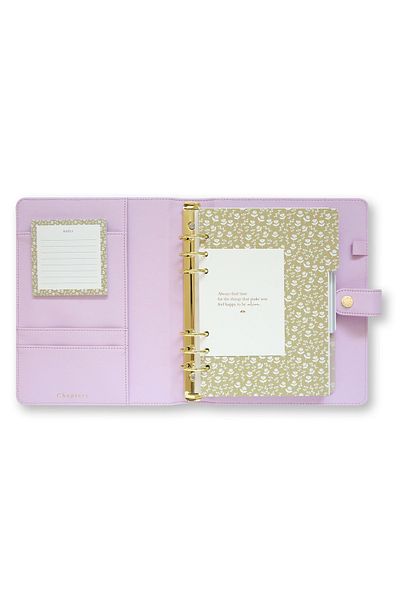 Chapters A5 Undated Planner, Lilac Polka