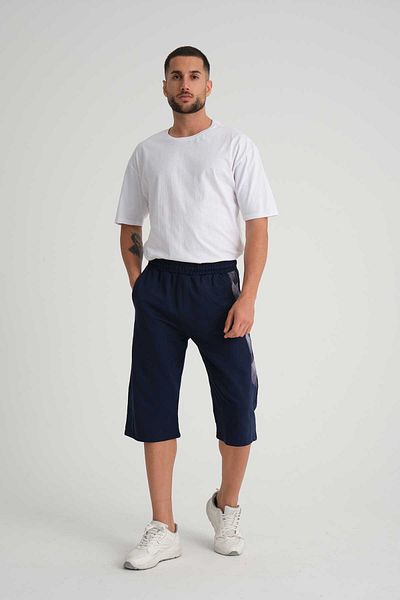 Navy blue capris store