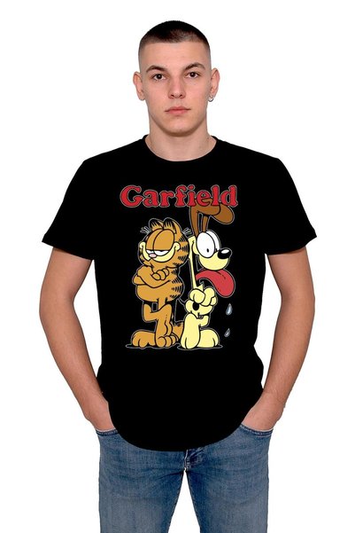 BIGROON Garfield Pas Mačka mačka Crtani T-Shirt Unisex T-shirt