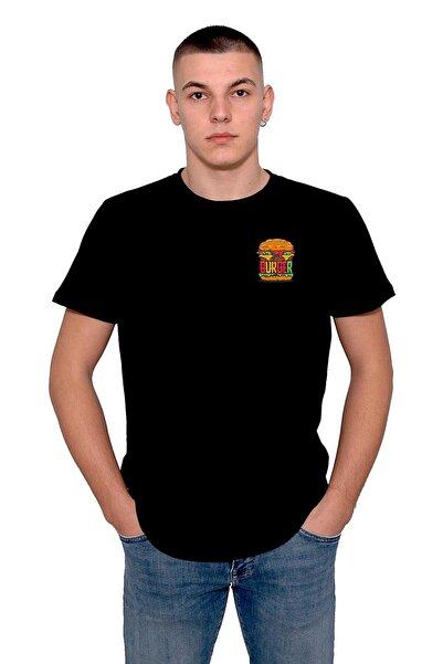 BIGROON Unisex majica Hamburger Burger Osnovni