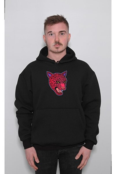 BIGROON Unisex Sa kapuljačom dukserica - Tigar Predator Divlja Priroda