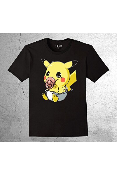 baskwear تي شيرت كهربائي للأطفال والرضع بنمط بيكاتشو