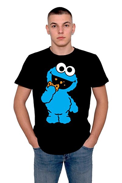 BIGROON Tricou unisex Sesame Street - Cookie Monster Design