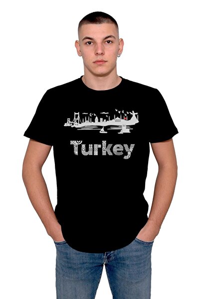 BIGROON Unisex majica Istanbul Galata Tower - Devojački toranj Eminönü Sa deznom