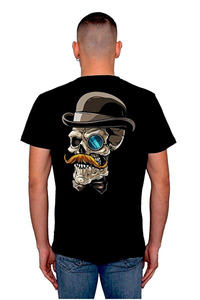 BIGROON Majica sa lebkom i crnim šeširom, unisex T-shirt