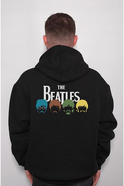 baskwear Φούτερ The Beatles Music Music Unisex Hoodie με κουκούλα