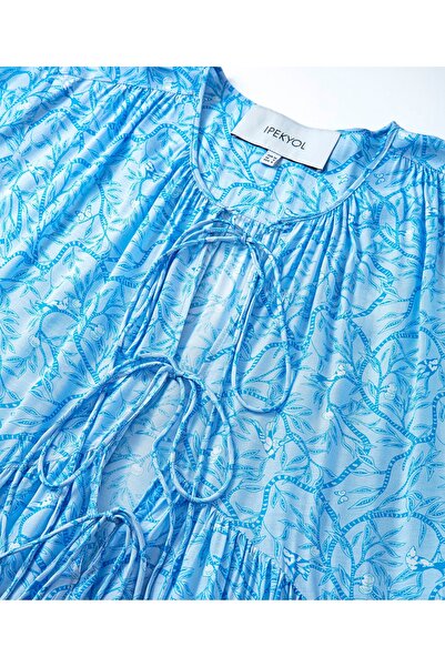 İpekyol Patterned Comfortable Cut Dress