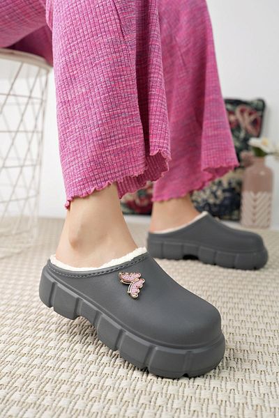 Moda Frato Modafrato HERA Σόλα Γέμισμα Παντόφλες Σπιτιού Αδιάβροχες Παντόφλες Κουζίνας Νοσοκομειακή Φόδρα μαλλί