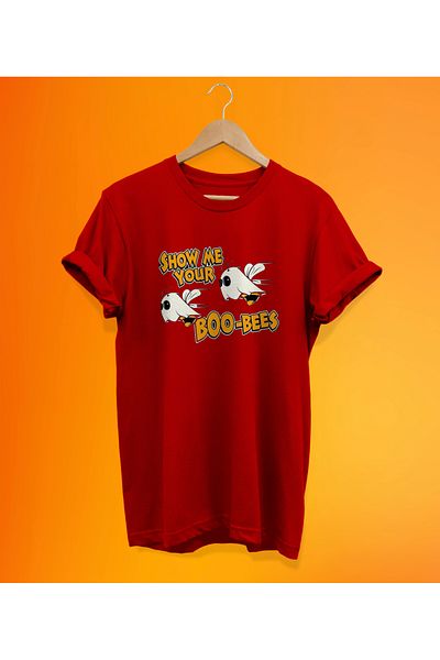 remonz Μπλουζάκι με στάμπα Boo-Bees, 100% βαμβάκι, Oversize, μεγάλο μέγεθος