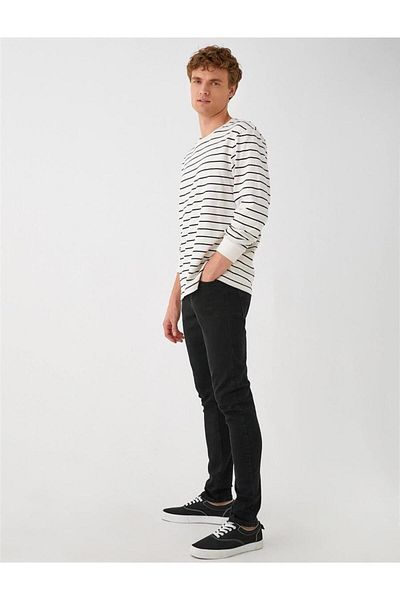 Koton 3wam40051bd 999 Μαύρο Ανδρικό Skinny Παντελόνι