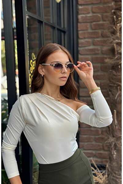 MOONMEE SESA - Unisex Güneş Gözlüğü Beyaz UV400 Korumalı