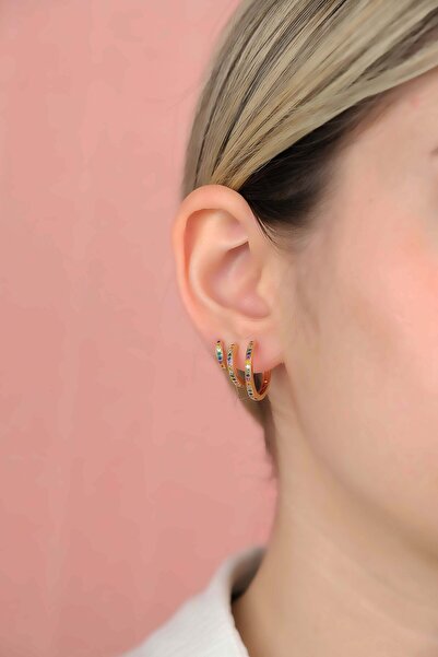 Jack Ferrero ÇELİK exclusive RENK ATMAZ GARANTLİ FATURALI KÜPE