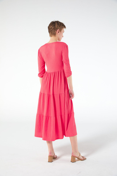 PAULMARK Μίντι Φόρεμα με λαιμόκοψη