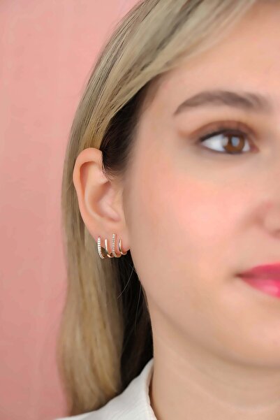 Jack Ferrero ÇELİK exclusive RENK ATMAZ GARANTLİ FATURALI KÜPE