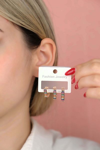 Jack Ferrero STEEL exclusive INVOICED EARRINGS WITH NON DISCOLOUR GUARANTEE