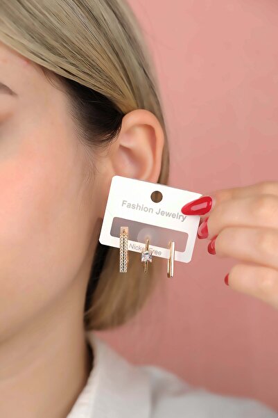 Jack Ferrero ÇELİK exclusive RENK ATMAZ GARANTLİ FATURALI KÜPE