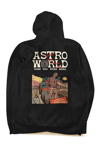 Grove Fashion سويت شيرت بقلنسوة ذو وجهين من ترافيس سكوت روليركوستر