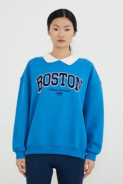 PAULMARK Collar Detail Raised Sweatshirt