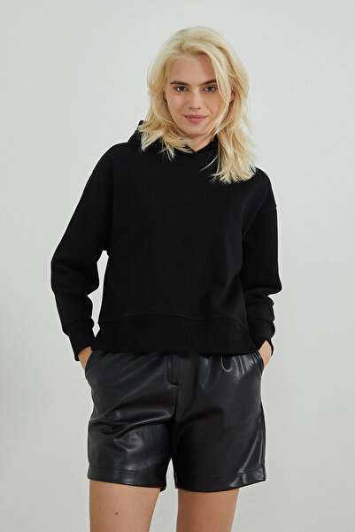 PAULMARK Bluză scurtă de transpirație cu glugă