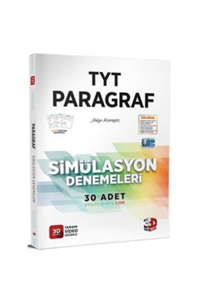 3D Yayınları 2024 TYT Simülasyon Paragraf Tamamı Video Çözümlü Denemeleri 3D ...