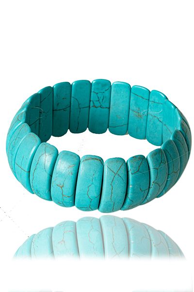 Tesbih Atölyesi Certified Real. Model Turquoise Stone Bracelet