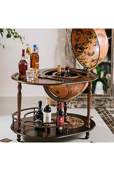 Genel Markalar Zoffoli Artemide Dünya Bar İçki Sunum Servis Sehpası, XVI. Yüz...