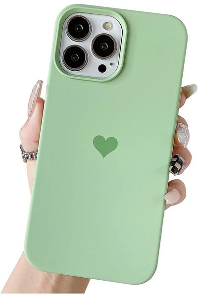 GAGA ELEKTRONİK Heart Logo Velvet Case for iPhone 14 Pro