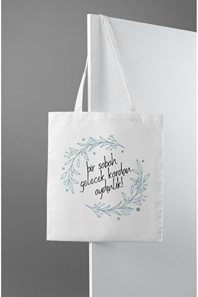 riyaz KARDAN AYDINLIK - Özel Tasarım Bez Çanta, Omuz Ve El Çantası, 35x40cm