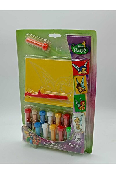 Red Castle ديزني فيريز - مجموعة طلاء رملية تعليمية وممتعة مكونة من 4 قطع - FM-07