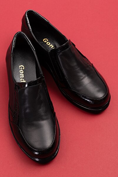 Gondol Hakiki Deri Anatomik Taban Lastikli Kolay Giyim Ayakkabı Tre.846