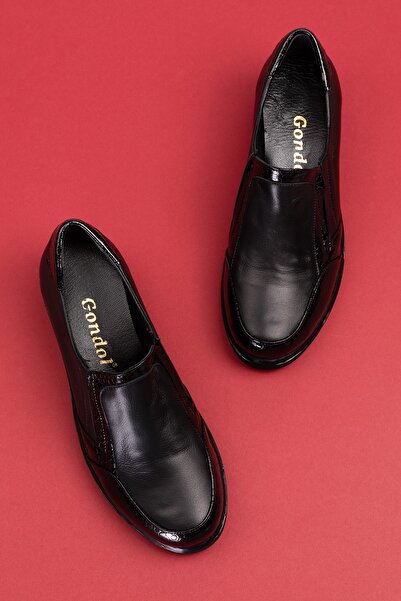 Gondol Hakiki Deri Anatomik Taban Lastikli Kolay Giyim Ayakkabı Tre.846