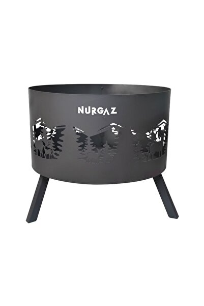 NURGAZ KAMP NURGAZ ORMAN ŞÖMİNESİ GEYİK DESEN