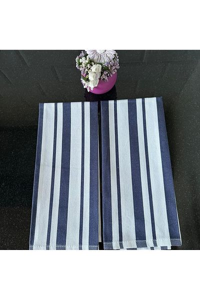 Dost Lavetă pentru uscare Stripe Blue din 2 bucăți