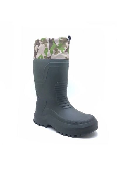 Twingo Pánské khaki voděodolné Eva Sole Hunter Fisherman Biker Courier Sněhule do deště s termoponožkami