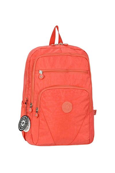 fao polo WOMEN'S BLACK COLOR PARACHUTE FABRIC MULTI-EYE 5 ZIPPER SCHOOL & SPORTS & TRAVEL BACKPACK
