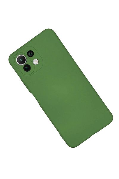 Merwish غطاء حماية من السيليكون الناعم لهاتف Xiaomi Mi 11 Lite باللون الأخضر