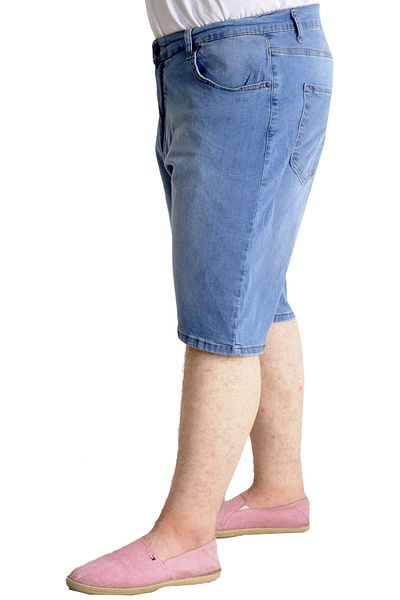 ModeXL Ανδρικό τζιν σορτς Ice Blue - Mode XL, μεγάλο μέγεθος 23805