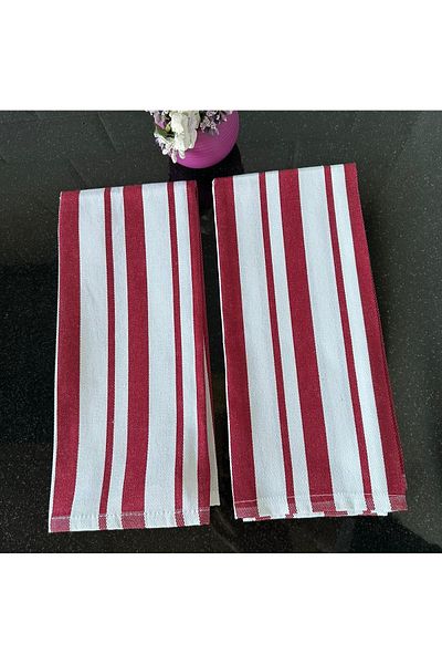 Dost Pânză de uscare liniară roșie Claret din 2 bucăți