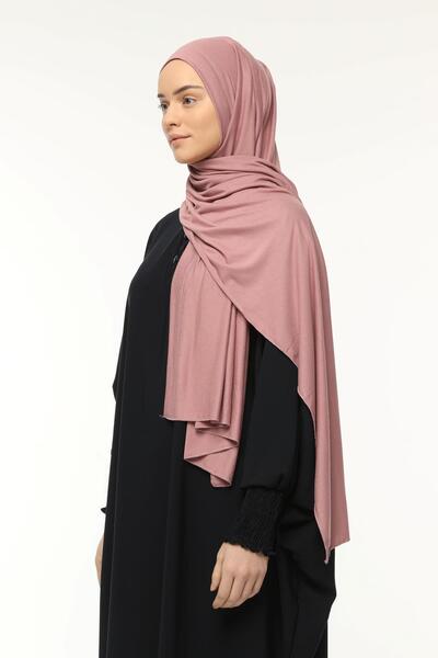 Altobeh Ready Practical Snap-on Luxury Organic Plain Combed Shawl Cross Aligned Powder Pink