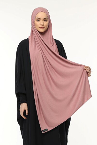 Altobeh Ready Practical Snap-on Luxury Organic Plain Combed Shawl Cross Aligned Powder Pink
