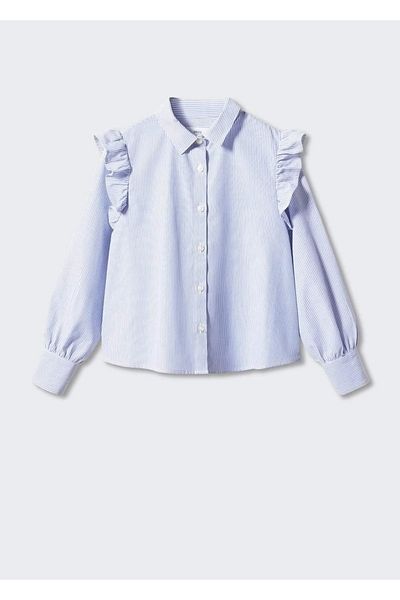 MANGO Kids Tricou Albastru Pentru Copii