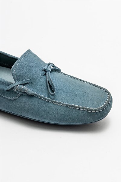 Elle Shoes Mavi Deri Erkek Günlük Ayakkabı 24Y