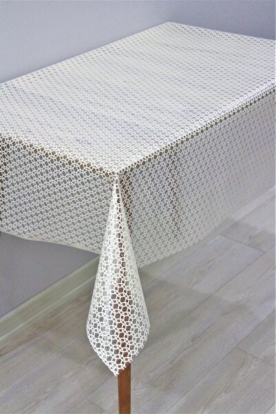 DedeEvTekstil مفرش طاولة قابل للمسح بلمسة نهائية شفافة من مادة PVC 0012-minir...